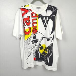 Cav Empt Activity Big T-Shirt Mens Large White Graphic Made in Japan Streetwear